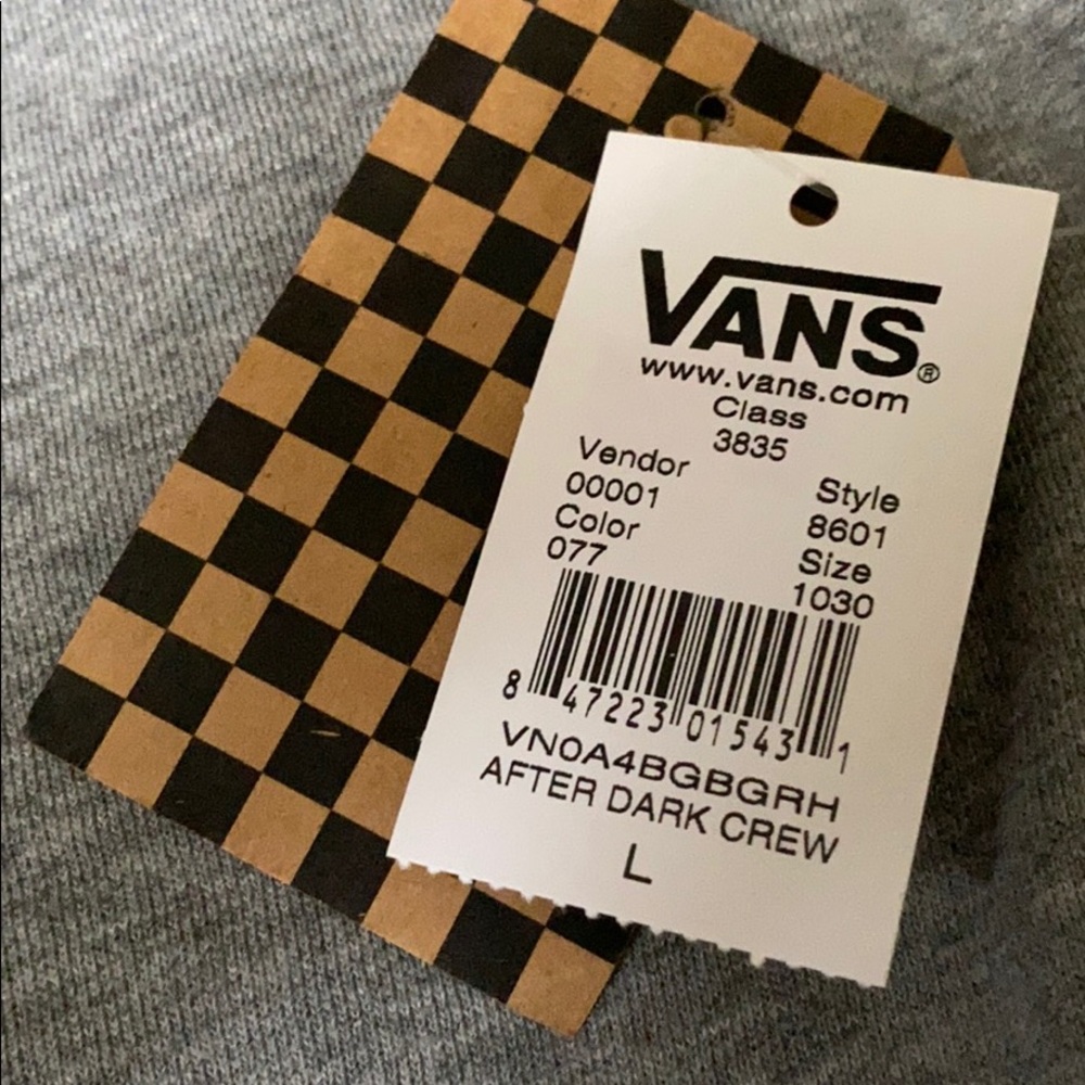 VANS After Dark Crew Women’s Hoodie Pullover Grey VN0A4BGBGRH - Picture 7 of 8